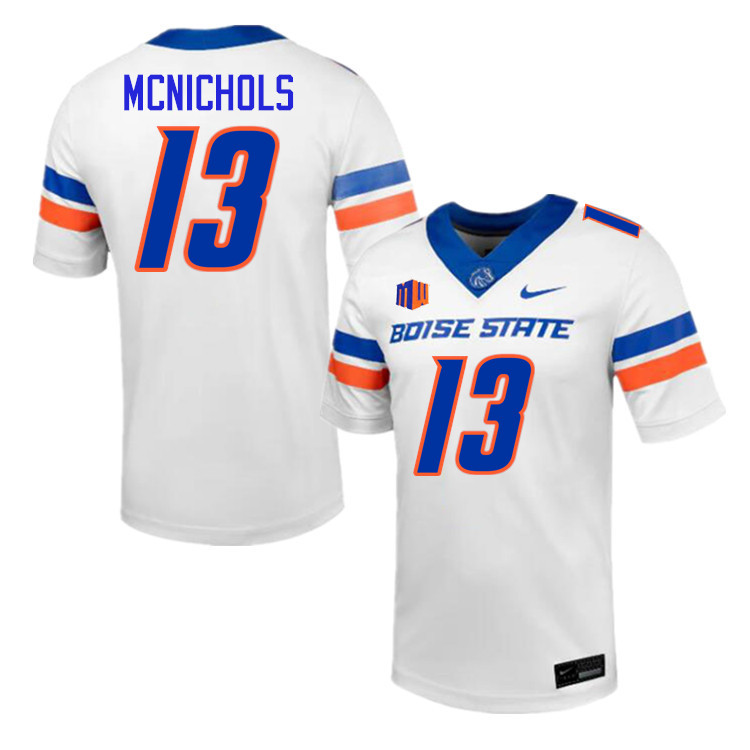 Jeremy McNichols Jersey, Boise State Broncos #13 Jeremy McNichols Football Jersey College Uniforms-W